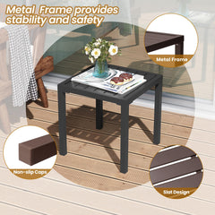 16 in. Square Outdoor Side Table