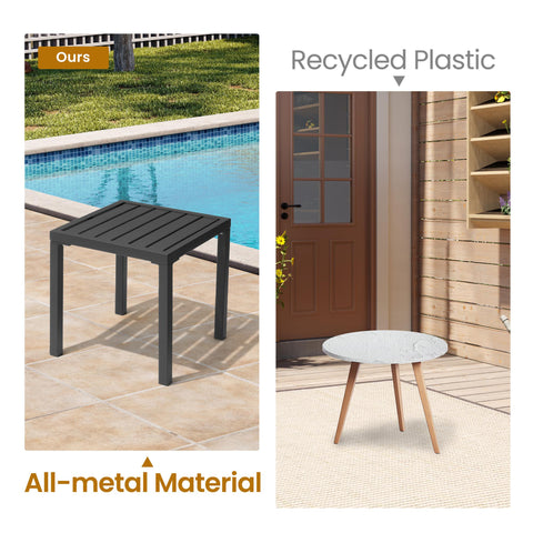 Pellebant 16 in. Square Outdoor Side Table