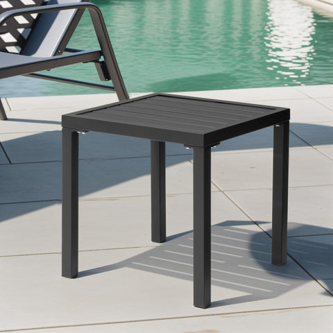 Pellebant 16 in. Square Outdoor Side Table