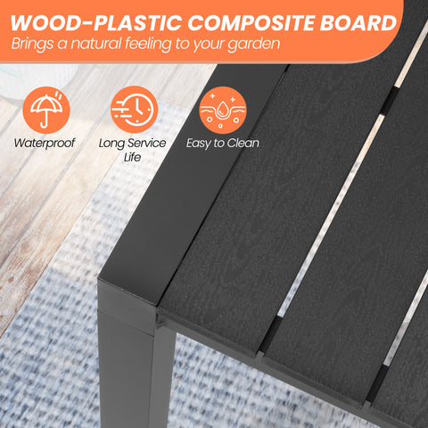 Pellebant Aluminum Outdoor Patio Dining Table