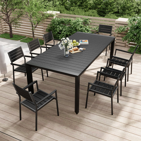 Pellebant Aluminum Outdoor Patio Dining Table