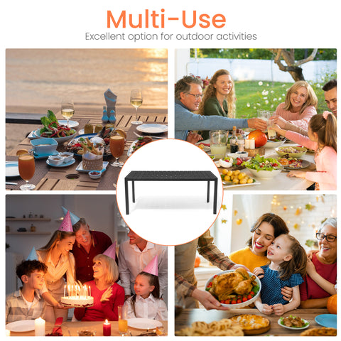 Pellebant Aluminum Outdoor Patio Dining Table