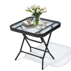 Square Outdoor Folding Side Table