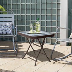 Square Outdoor Folding Side Table