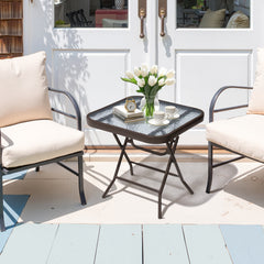 Square Outdoor Folding Side Table