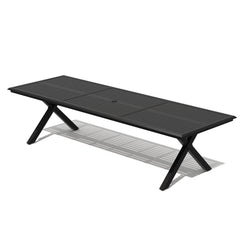 Aluminum Outdoor Dining Table with Umbrella Hole