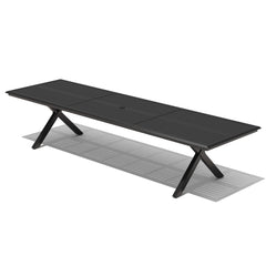Aluminum Outdoor Dining Table with Umbrella Hole