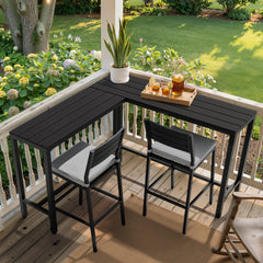 55.12 x 55.12 in. Square Outdoor Patio Bar Table