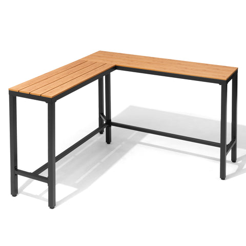 55.12 x 55.12 in. Square Outdoor Patio Bar Table