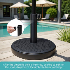 Pellebant 30/45lbs Heavy Duty Patio Market Umbrella Base