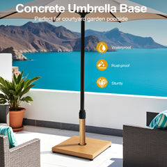 Pellebant 43lbs Steel Market Umbrella Base Cement Filling