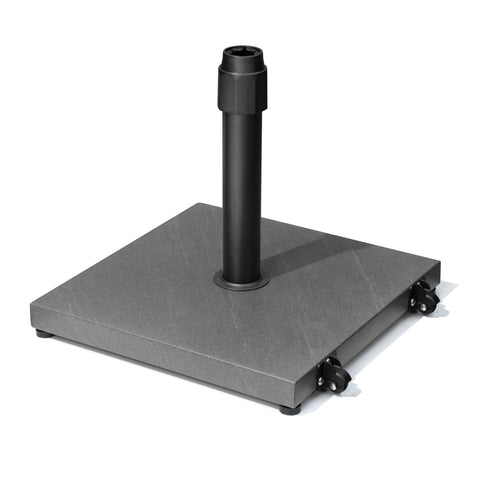 Pellebant 45lbs Steel Market Umbrella Base Cement Filling with Wheels