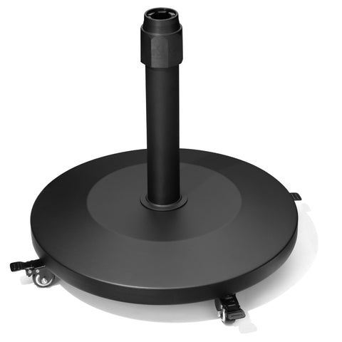 Pellebant 55 lb. Metal Cement Patio Umbrella Base with Wheels