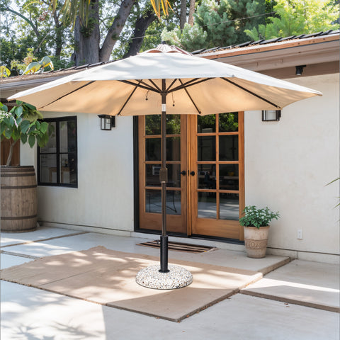 Pellebant Heavy Duty Round Base Stand for Outdoor Patio Market Umbrella