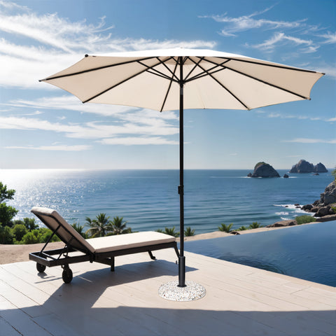 Pellebant Heavy Duty Round Base Stand for Outdoor Patio Market Umbrella