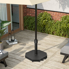 Pellebant Heavy-Duty Cement Patio Umbrella Base with Wheels