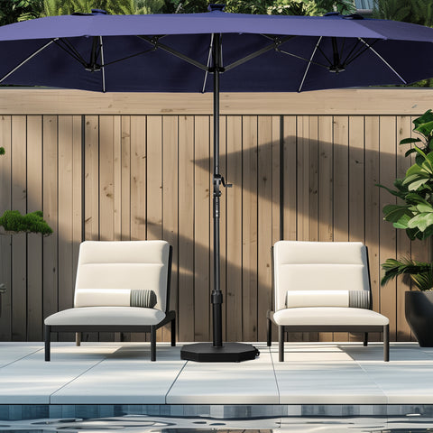 Pellebant Heavy-Duty Cement Patio Umbrella Base with Wheels