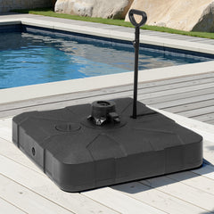 Pellebant Heavy-Duty Fillable Patio Umbrella Base Stand with Wheels for Cantilever Umbrellas