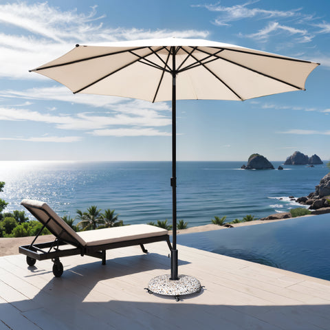 Pellebant 45 lb Heavy Duty Round Base Stand for Patio Outdoor Market Table Umbrella