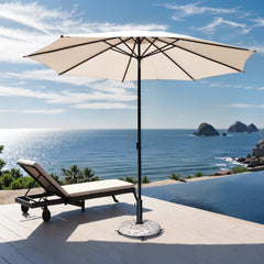 Pellebant 45 lb Heavy Duty Round Base Stand for Patio Outdoor Market Table Umbrella