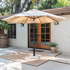 Pellebant 45lbs Heavy Duty Cobble Cement Patio Umbrella Base